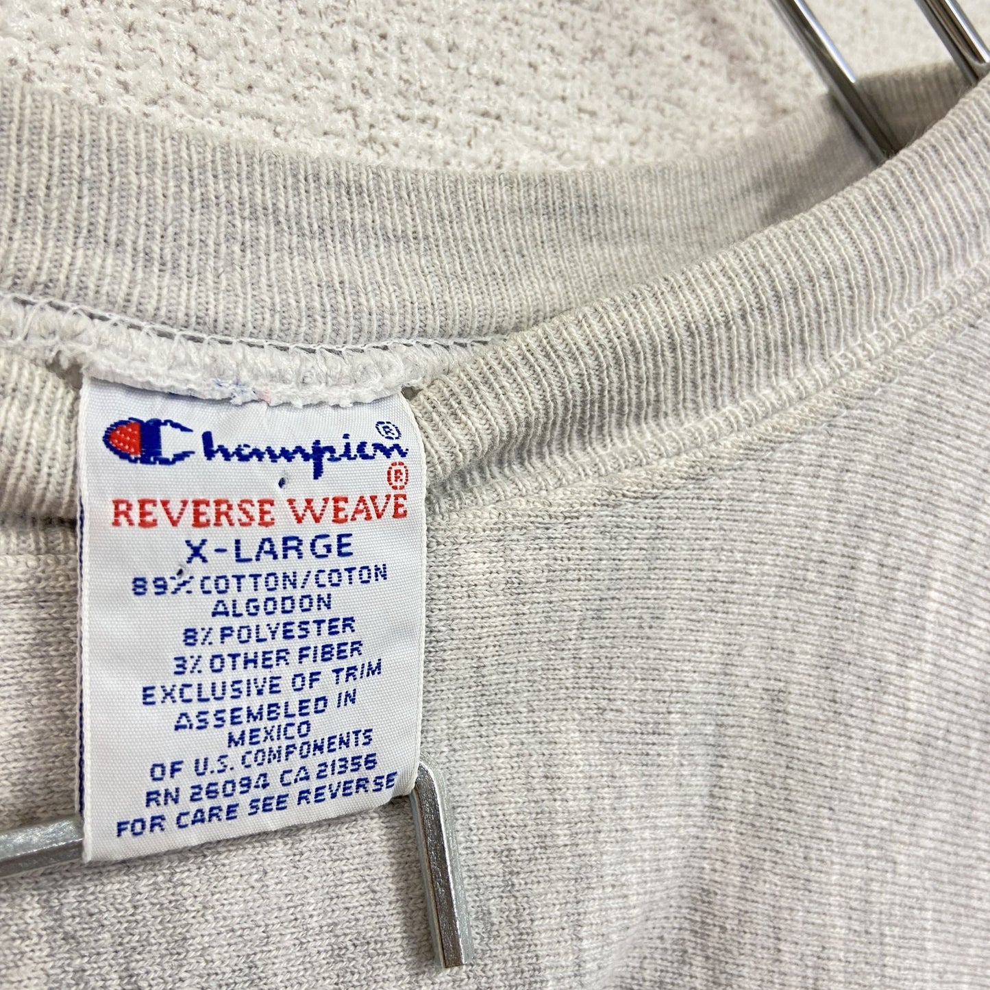 Champion　チャンピオン　リバースウィーブ　スウェット/トレーナー　霜降りグレー　XLサイズ