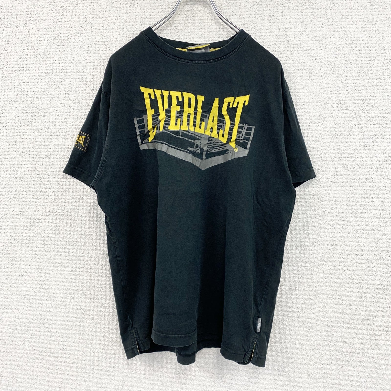 EVERLAST　エバーラスト　半袖プリントTシャツ　黒　ブラック　Lサイズ