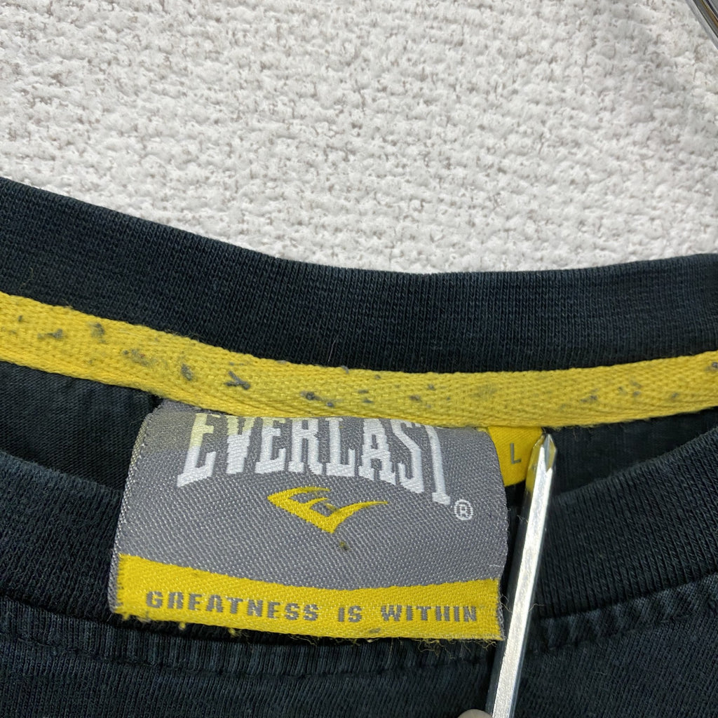 EVERLAST　エバーラスト　半袖プリントTシャツ　黒　ブラック　Lサイズ