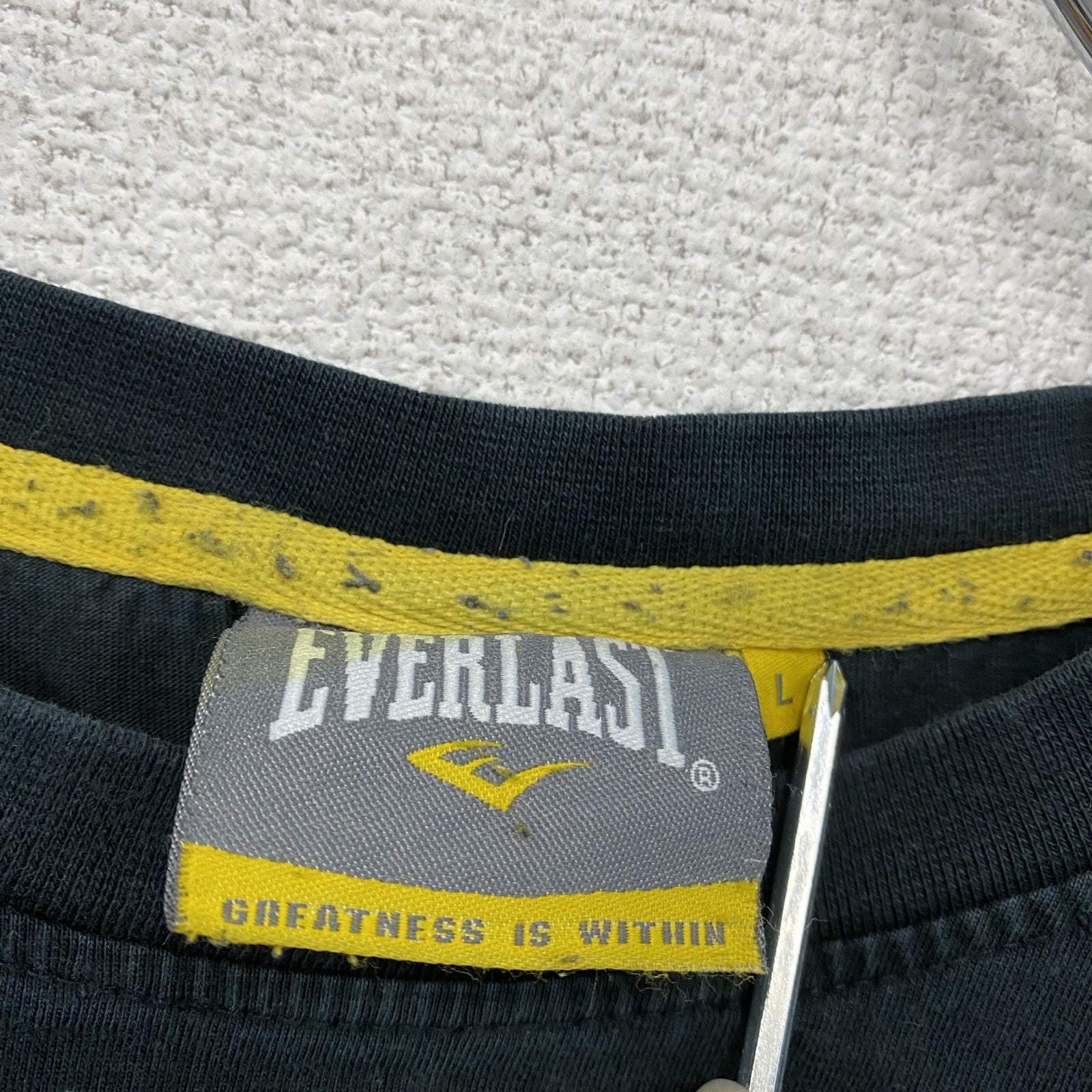 EVERLAST　エバーラスト　半袖プリントTシャツ　黒　ブラック　Lサイズ