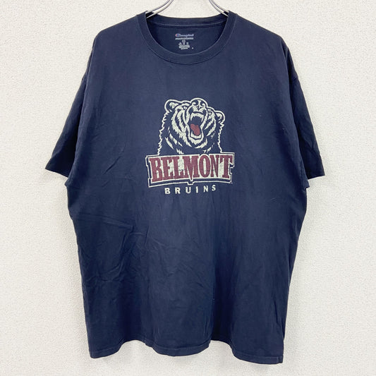 Champion　チャンピオン　半袖プリントTシャツ　紺　ネイビー　2XLサイズ