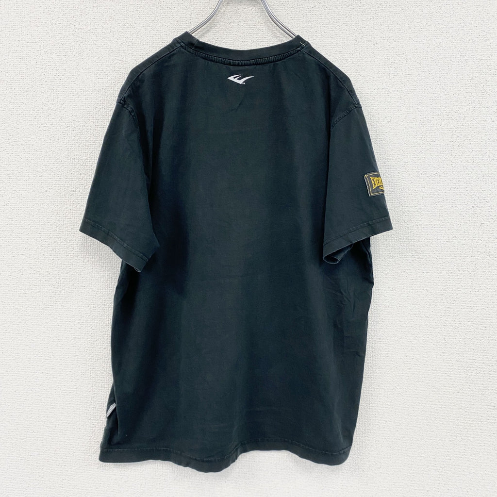 EVERLAST　エバーラスト　半袖プリントTシャツ　黒　ブラック　Lサイズ