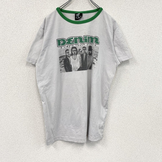 3.141592630　U2　The Joshua Tree　半袖リンガーTシャツ　バンドT　白　ホワイト