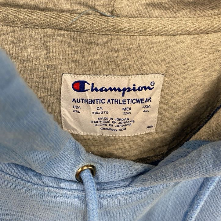 champion　チャンピオン　スウェットパーカー/フーディー　水色　ライトブルー　4XLサイズ