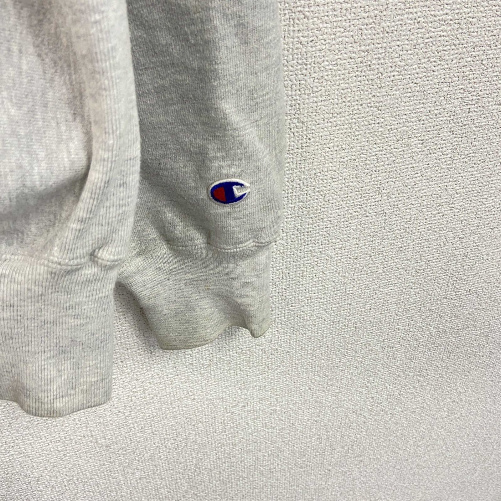 90s　Champion　チャンピオン　リバースウィーブ　スウェット/トレーナー　ワッペン　刺繍タグ　霜降りグレー　XLサイズ