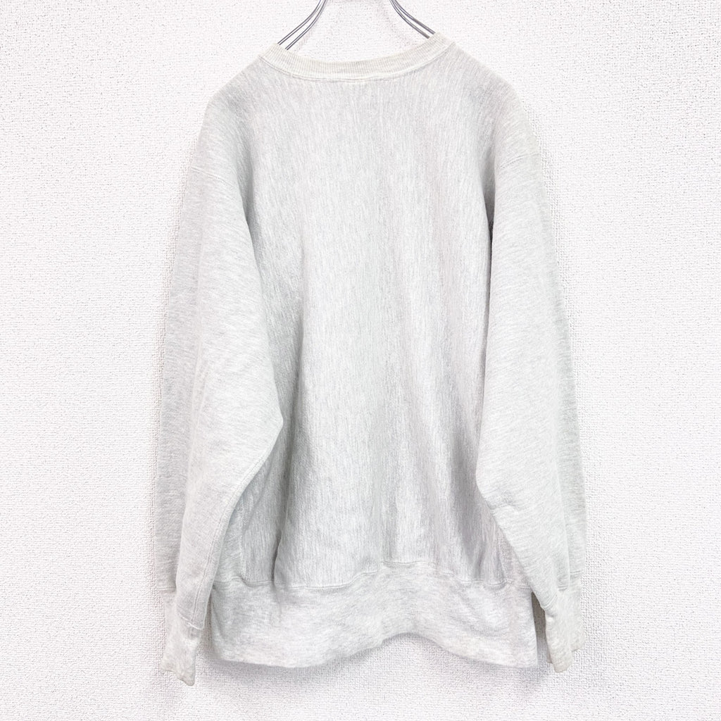90s　Champion　チャンピオン　リバースウィーブ　スウェット/トレーナー　ワッペン　刺繍タグ　霜降りグレー　XLサイズ