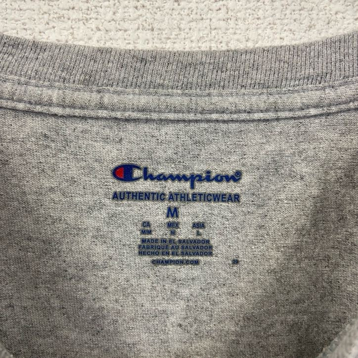 古着 used　Champion チャンピオン　半袖カレッジプリントTシャツ　ハーバードビジネススクール　グレー　Mサイズ
