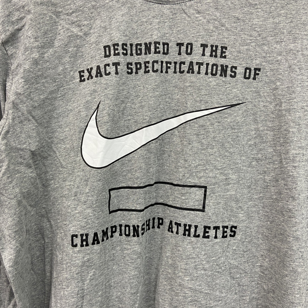 THE NIKE TEE　ナイキ　長袖プリントTシャツ　グレー　XLサイズ