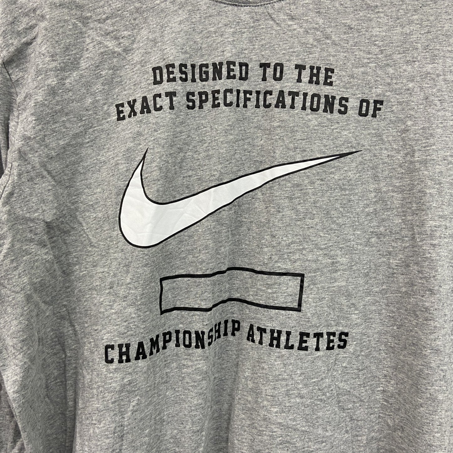 THE NIKE TEE　ナイキ　長袖プリントTシャツ　グレー　XLサイズ