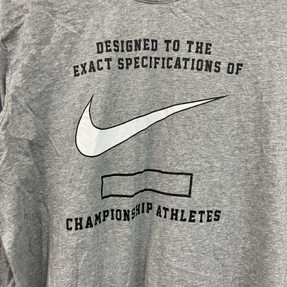 THE NIKE TEE　ナイキ　長袖プリントTシャツ　グレー　XLサイズ