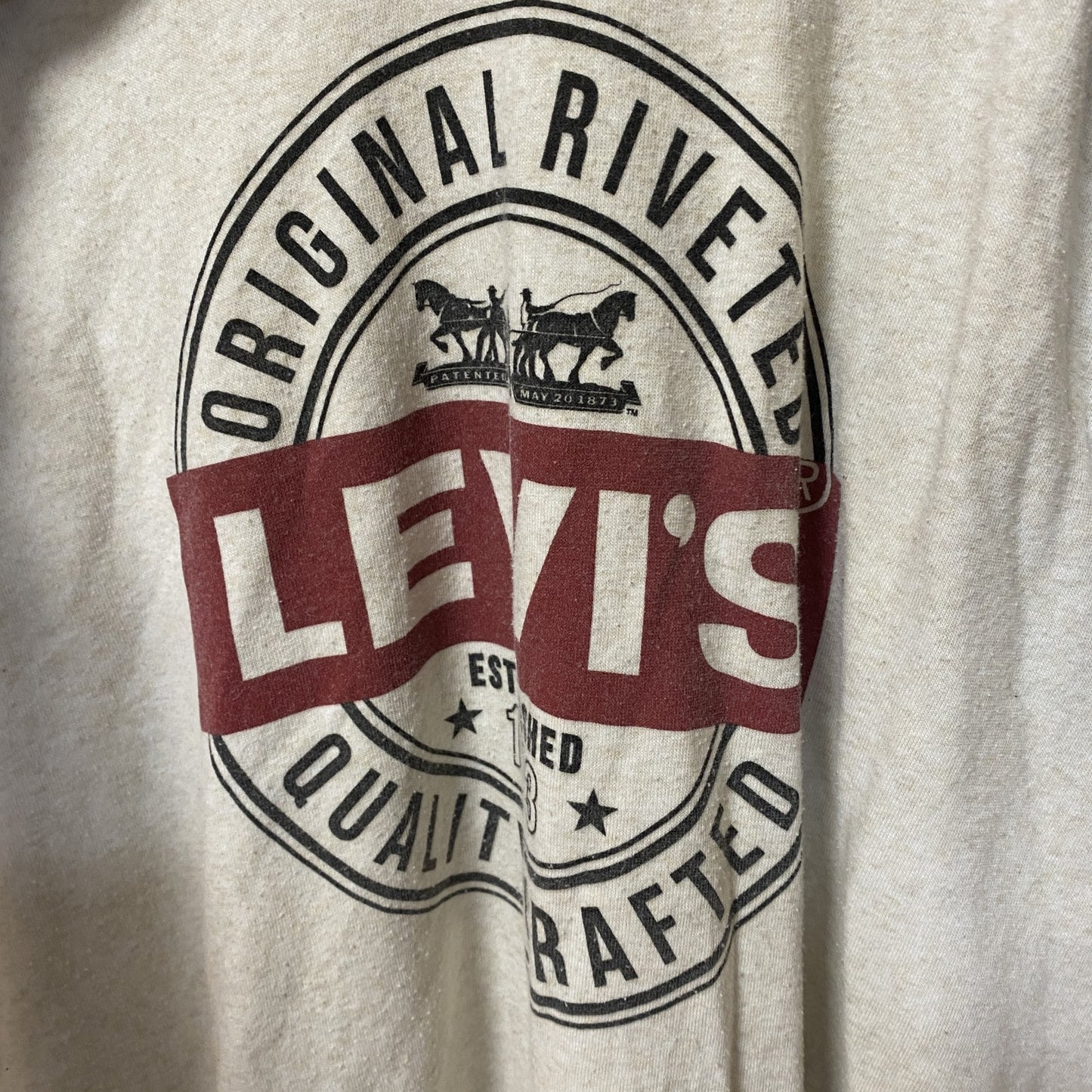 LEVI’S　リーバイス　スウェットパーカー/フーディー　ネイビー　白　XXＬサイズ