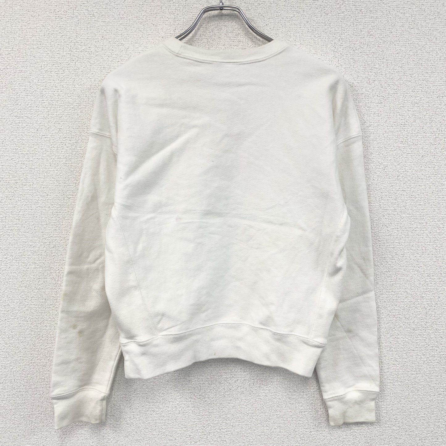 Champion　チャンピオン　スウェット/トレーナー　刺繍ロゴ　ワンポイント　白　ホワイト