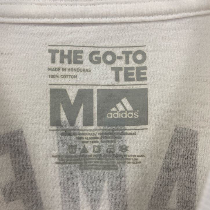 古着 used　adidas アディダス　半袖ロゴワッペンTシャツ　マイアミ・ヒート　レブロンジェームズ　＃6　Mサイズ