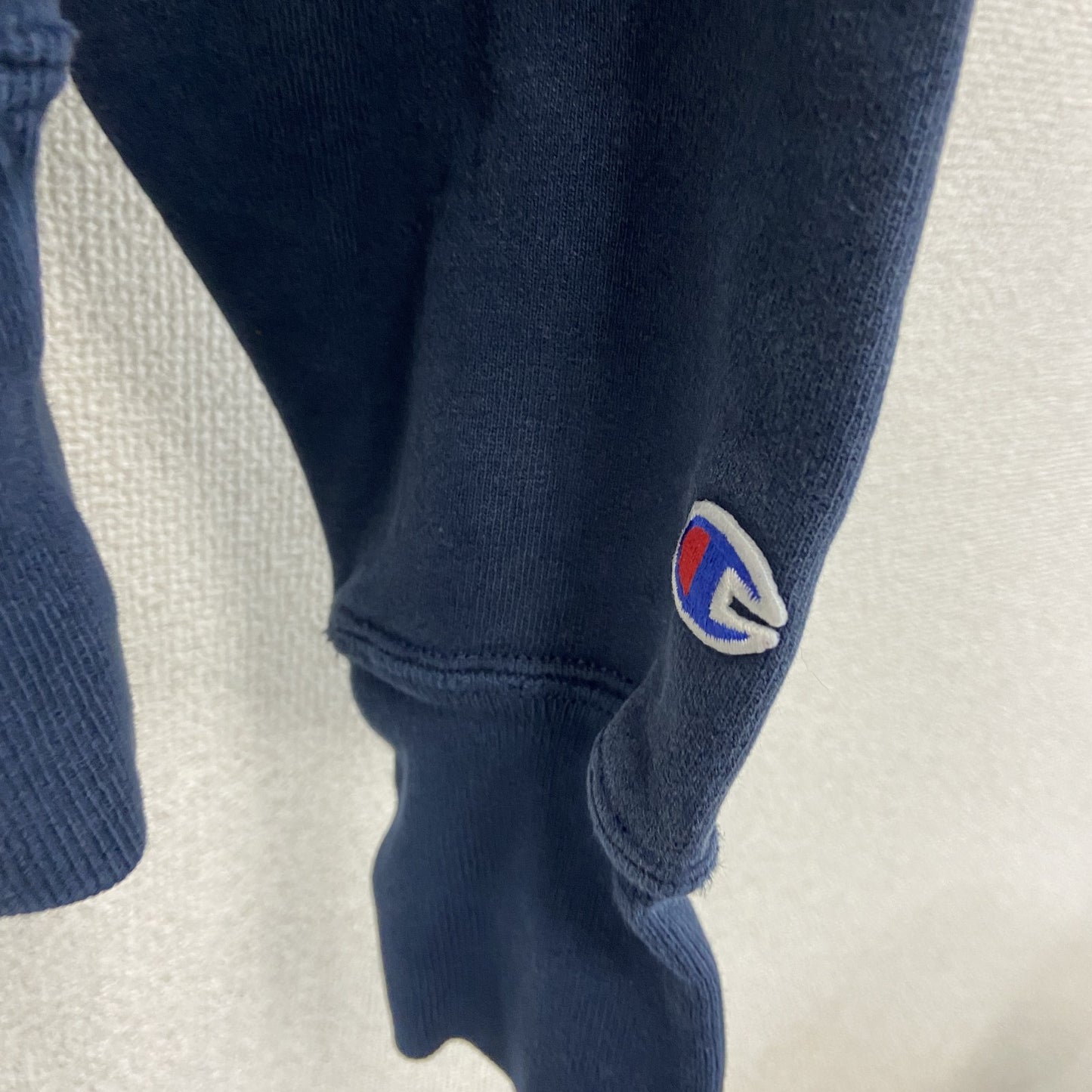 Champion　チャンピオン　リバースウィーブ　スウェットパーカー/フーディー　アーチプリント　ネイビー　Lサイズ