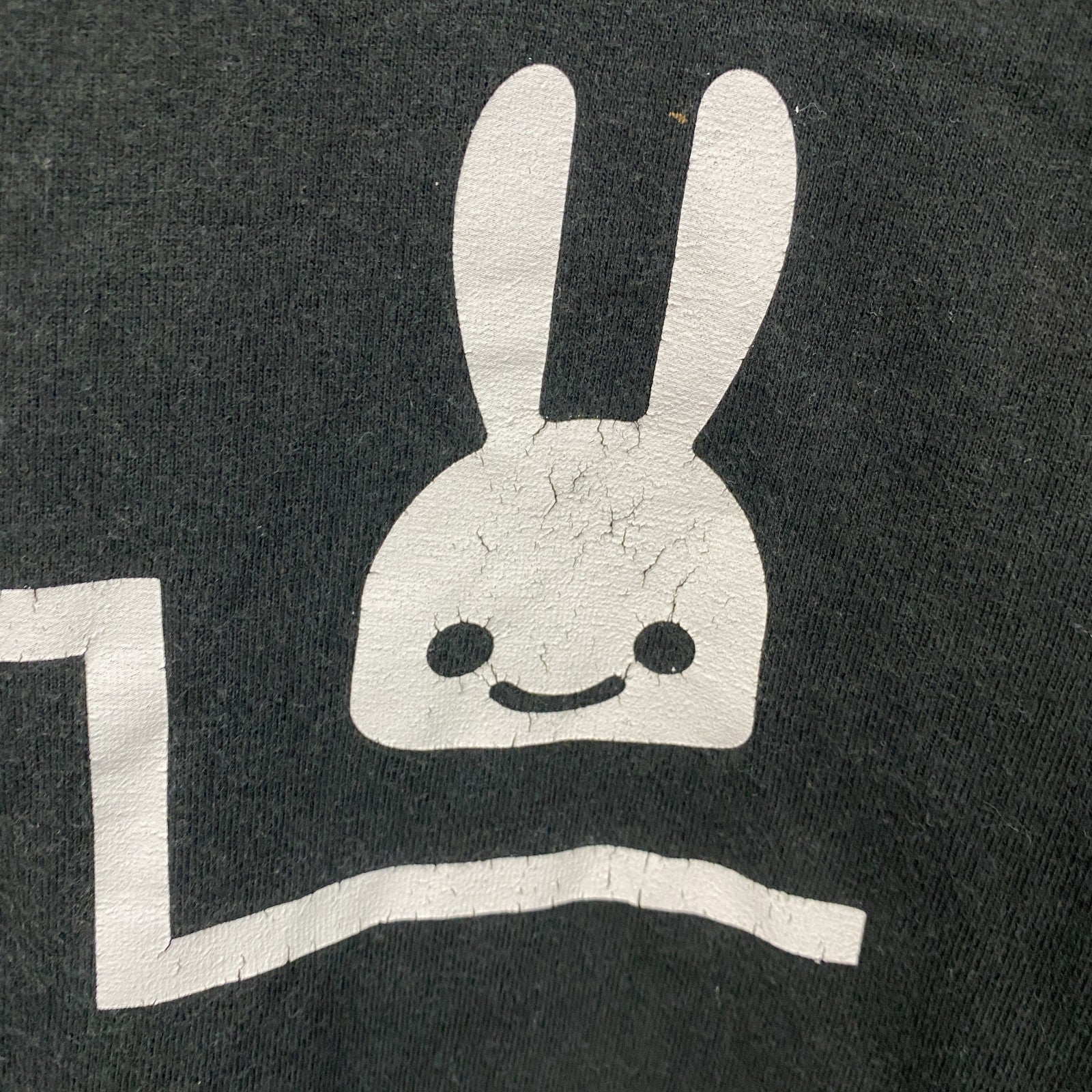 CUNE　半袖プリントTシャツ　黒　ブラック　Lサイズ