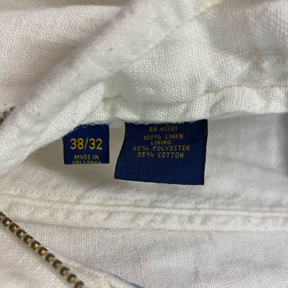 POLO RALPH LAUREN　ポロラルフローレン　リネンパンツ　リネンスラックス　ホワイト　W38