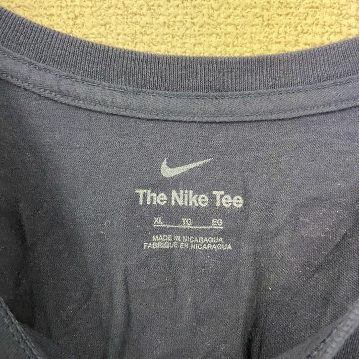 古着 used　NIKE ナイキ　アーロンジャッジ　ニューヨークヤンキース　半袖プリントTシャツ　紺　ネイビー　XLサイズ
