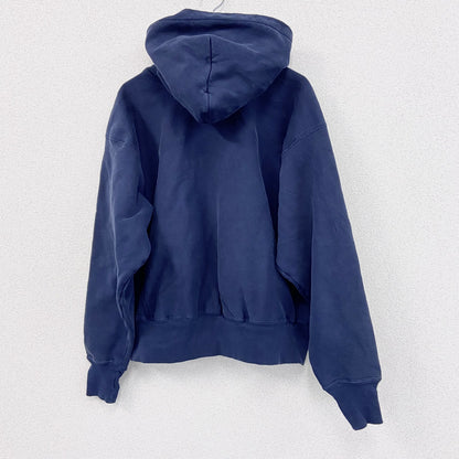 Champion　チャンピオン　リバースウィーブ　スウェットパーカー/フーディー　アーチプリント　ネイビー　Lサイズ