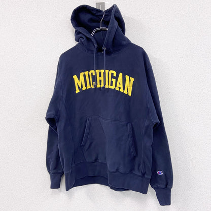 Champion　チャンピオン　リバースウィーブ　スウェットパーカー/フーディー　紺　ネイビー　Lサイズ