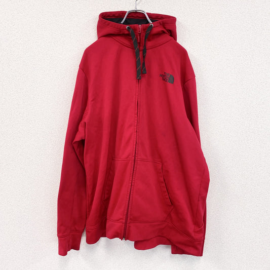 THE NORTH FACE　ザノースフェイス　フルジップスウェットパーカー/フーディー　赤　レッド　2XLサイズ