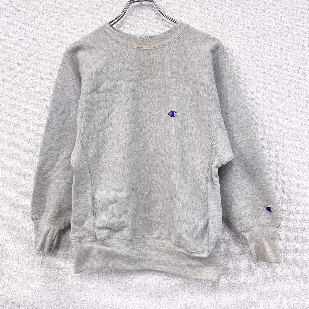 90s　Champion　チャンピオン　リバースウィーブ　スウェット/トレーナー　刺繍タグ　霜降りグレー　Mサイズ