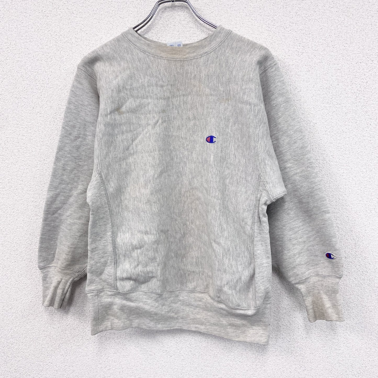 90s　Champion　チャンピオン　リバースウィーブ　スウェット/トレーナー　刺繍タグ　霜降りグレー　Mサイズ