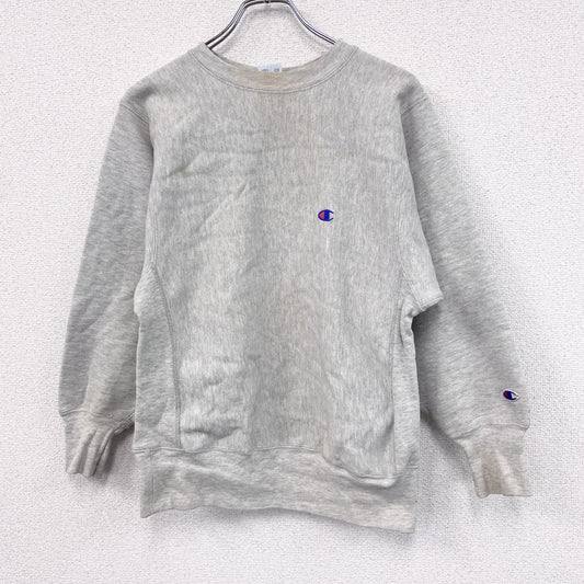 90s　Champion　チャンピオン　リバースウィーブ　スウェット/トレーナー　刺繍タグ　霜降りグレー　Mサイズ