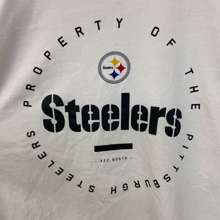 古着 used　NIKE ナイキ　半袖ロゴプリントTシャツ　NFL　ピッツバーグ・スティーラーズ　白　スポーツ　Sサイズ