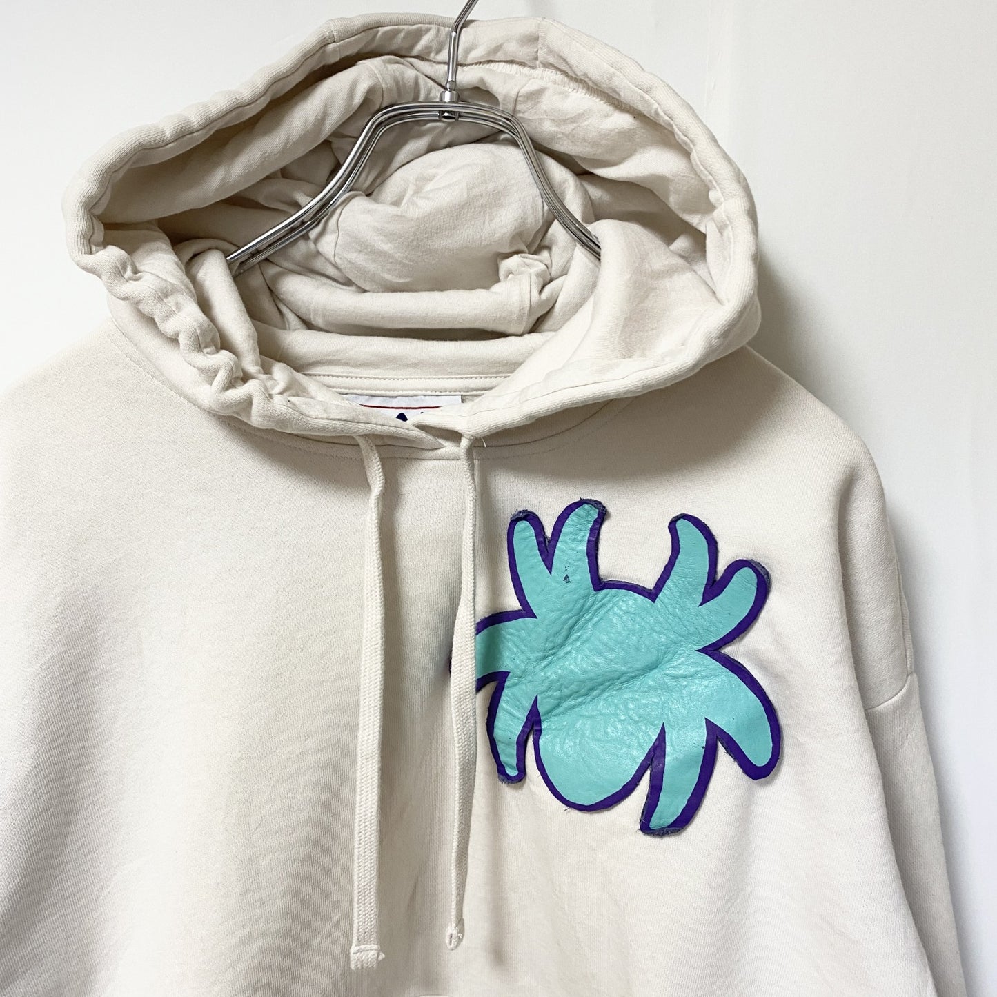 FILA　フィラ　スウェットパーカー/フーディー　ワンポイント　スパイダー　蜘蛛　白　ホワイト　Sサイズ