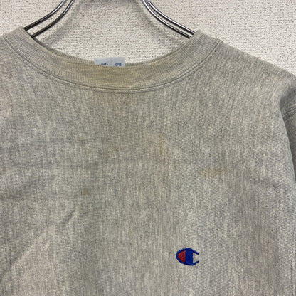 90s　Champion　チャンピオン　リバースウィーブ　スウェット/トレーナー　刺繍タグ　霜降りグレー　Mサイズ