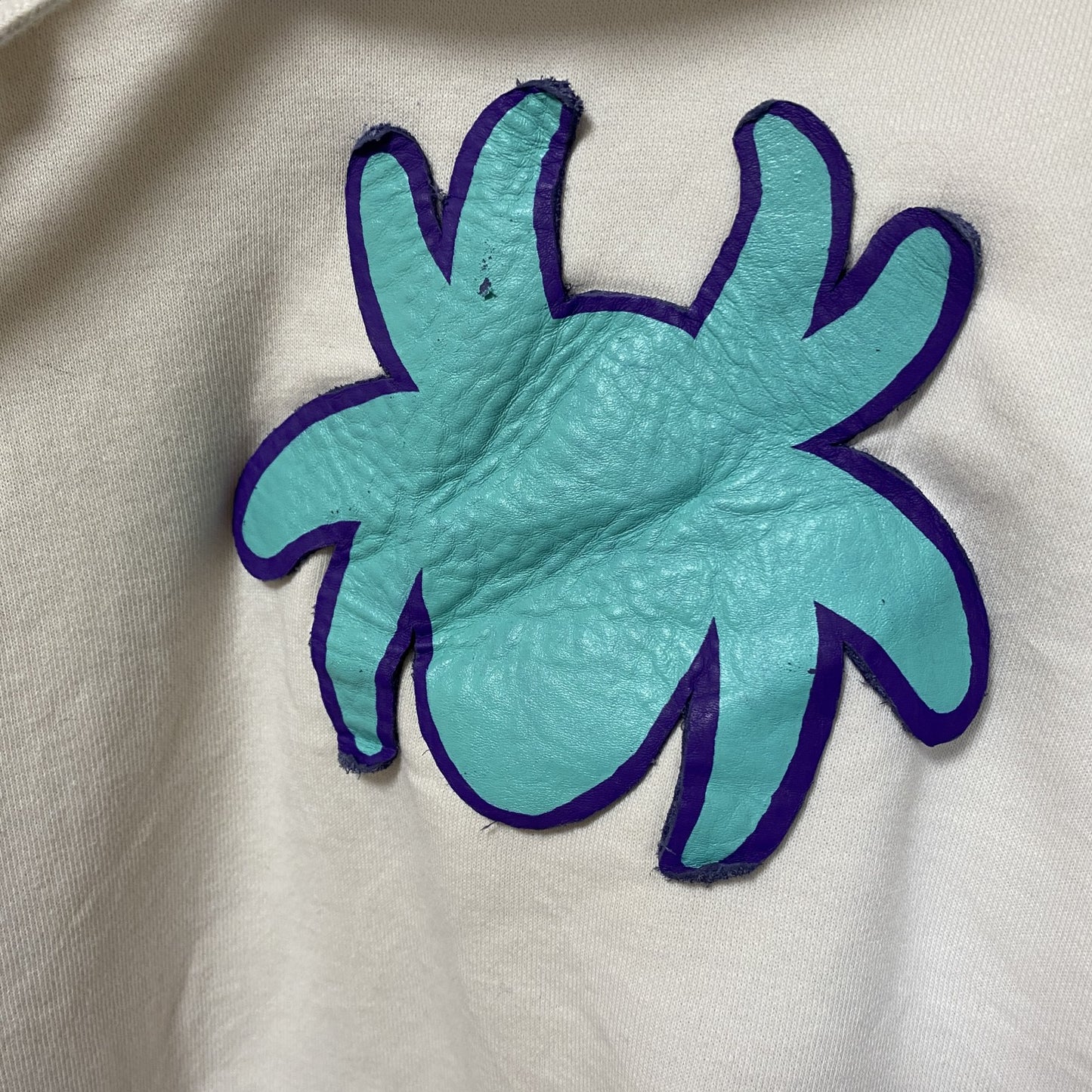 FILA　フィラ　スウェットパーカー/フーディー　ワンポイント　スパイダー　蜘蛛　白　ホワイト　Sサイズ