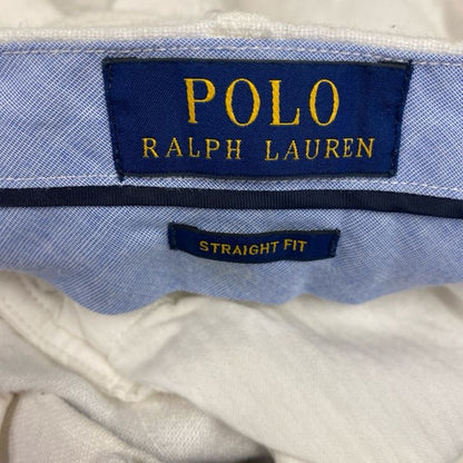 POLO RALPH LAUREN　ポロラルフローレン　リネンパンツ　リネンスラックス　ホワイト　W38