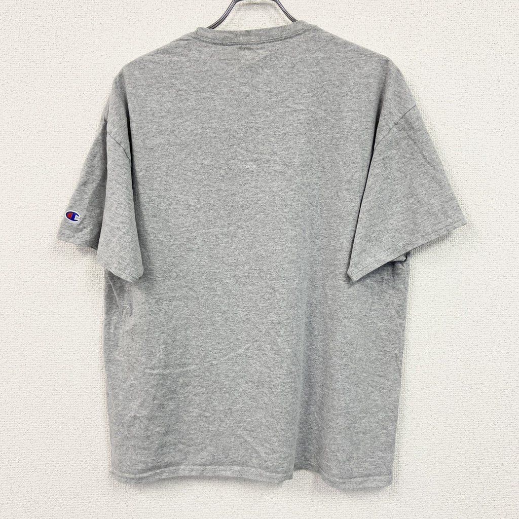 Champion　チャンピオン　半袖プリントTシャツ　グレー　XLサイズ