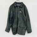 CAMEL　レザージャケット/革ジャン　ハーフコート　黒　ブラック　XLサイズ