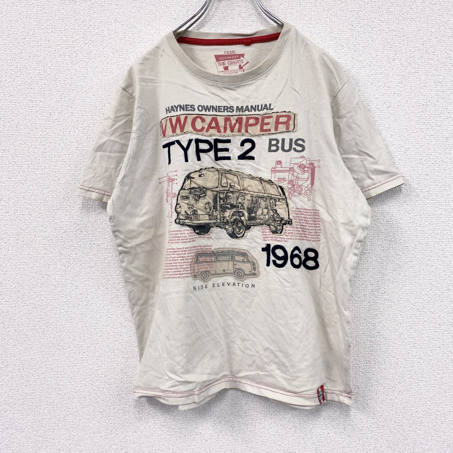 THE GREATS　ワーゲンバス　半袖プリントTシャツ　ベージュ　Mサイズ
