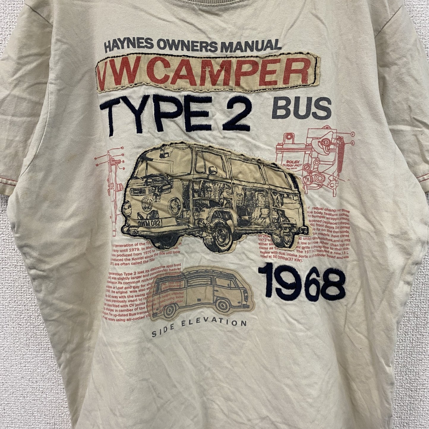 THE GREATS　ワーゲンバス　半袖プリントTシャツ　ベージュ　Mサイズ