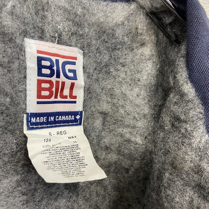 80s～　BIGBILL　ビッグビル　ロングワークコート　裏ボア　ヴィンテージ　紺　ネイビー　Sサイズ