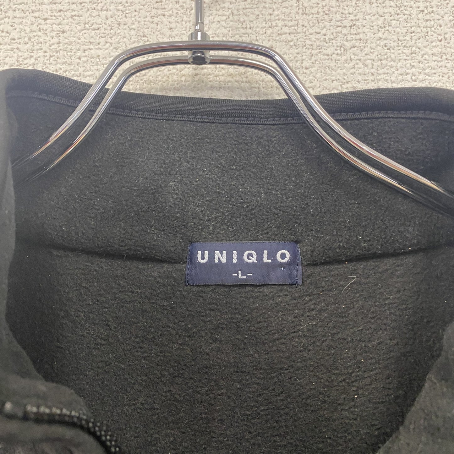 ～00s　OLD UNIQLO　オールドユニクロ　フリースジャケット/ボアジャケット　ヴィンテージ　黒　ブラック　Lサイズ