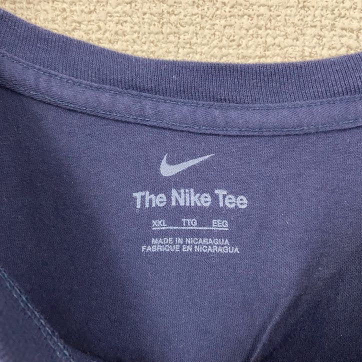 古着 used　NIKE ナイキ　MLB　ミネスタ・ツインズ　KEPLER　半袖ロゴプリントTシャツ　紺　ネイビー　XXLサイズ