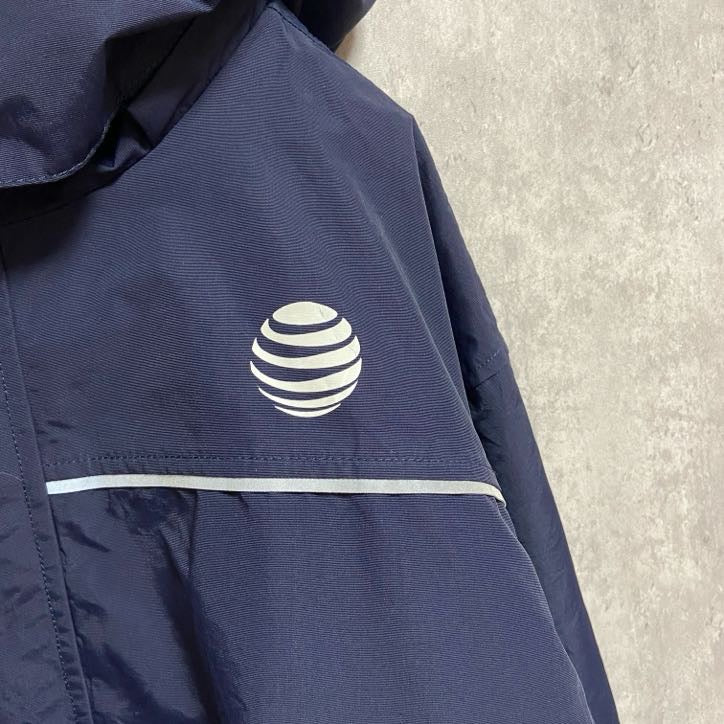 古着 used　AT＆T　ALPINE JACKET アルパインジャケット　長袖ナイロンジャケット　ネイビー　2XLサイズ
