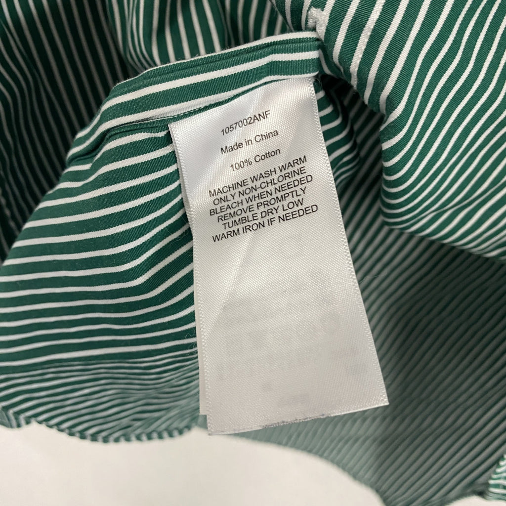 RALPH LAUREN　ラルフローレン　長袖シャツ　ストライプ　緑　グリーン　XSサイズ