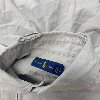 POLO RALPH LAUREN　ラルフローレン　長袖ボタンダウンシャツ　灰色　グレー　Mサイズ