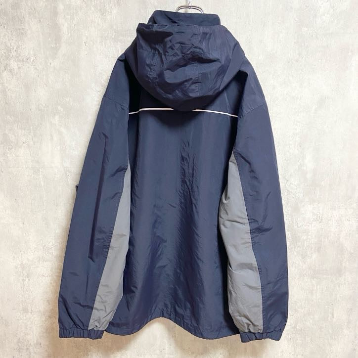 古着 used　AT＆T　ALPINE JACKET アルパインジャケット　長袖ナイロンジャケット　ネイビー　2XLサイズ