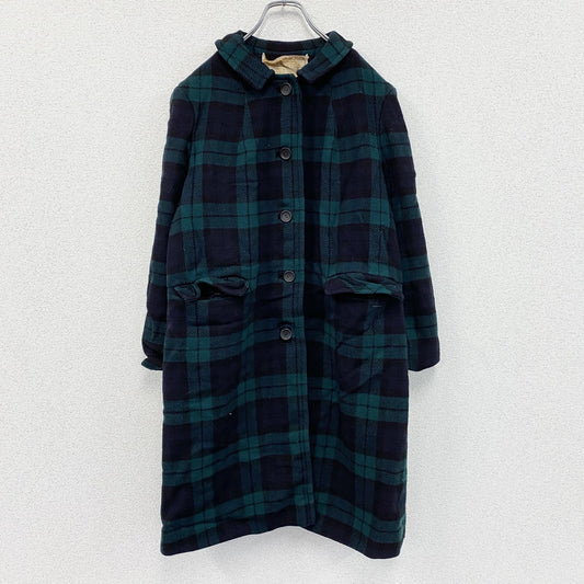 60s　PENDELTON　ペンドルトン　ステンカラーコート　トレンチコート　ヴィンテージ　ブラックウォッチチェック　