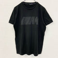 古着 used　BMW　長袖ロゴプリントTシャツ　クルーネック　黒　ブラック　シンプルデザイン　Sサイズ
