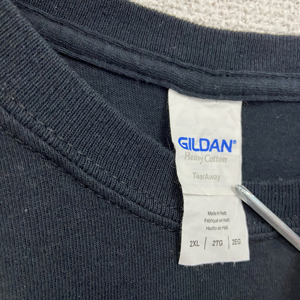 GILDAN　ギルダン　半袖プリントTシャツ　POPLAR FOREST　大統領　両面プリント　クルーネック　黒　ブラック　2XLサイズ