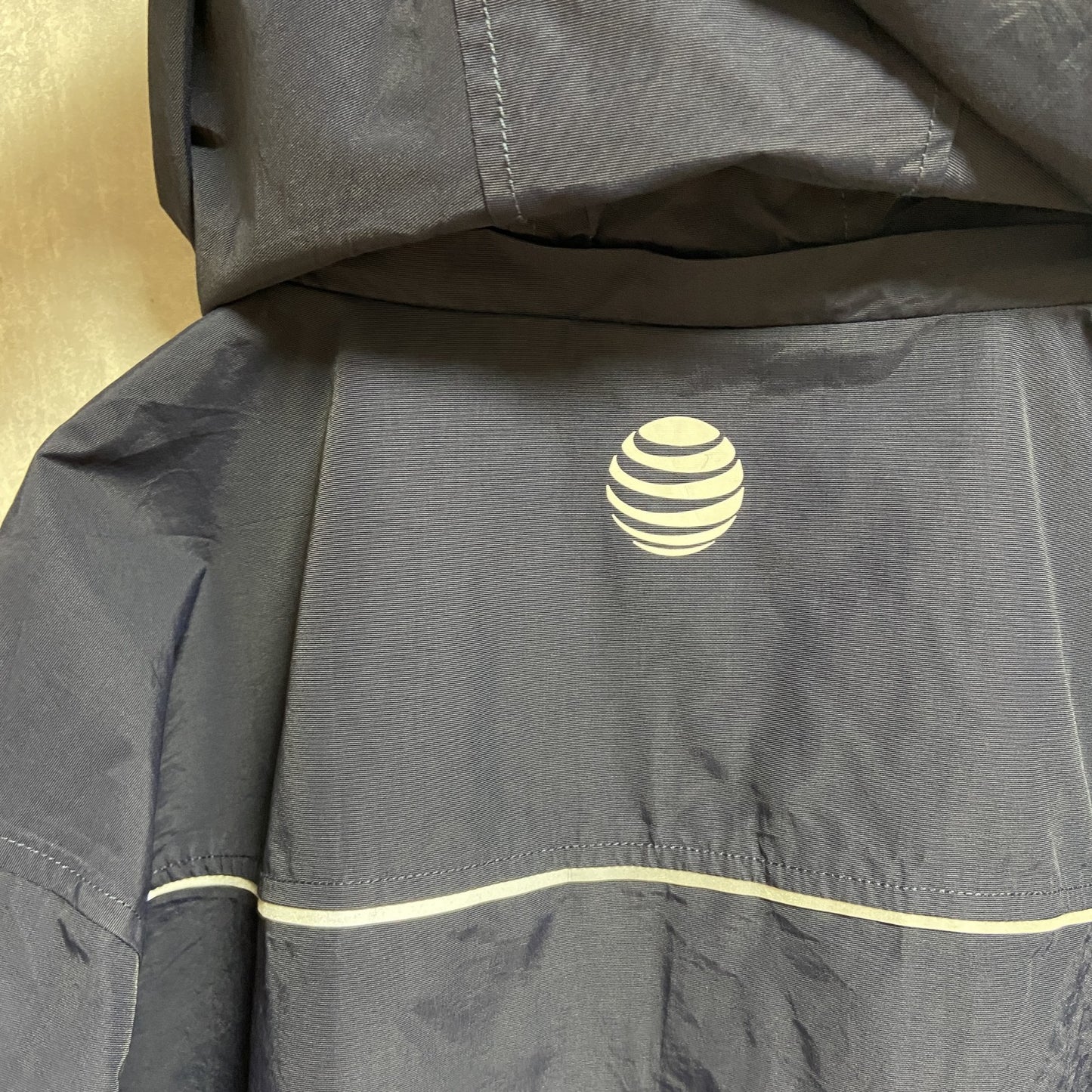 古着 used　AT＆T　ALPINE JACKET アルパインジャケット　長袖ナイロンジャケット　ネイビー　2XLサイズ