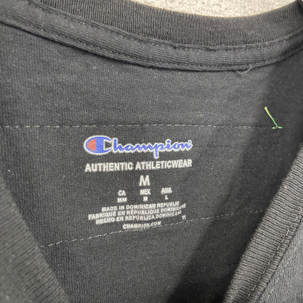 Champion　チャンピオン　半袖プリントTシャツ　黒　ブラック　Mサイズ