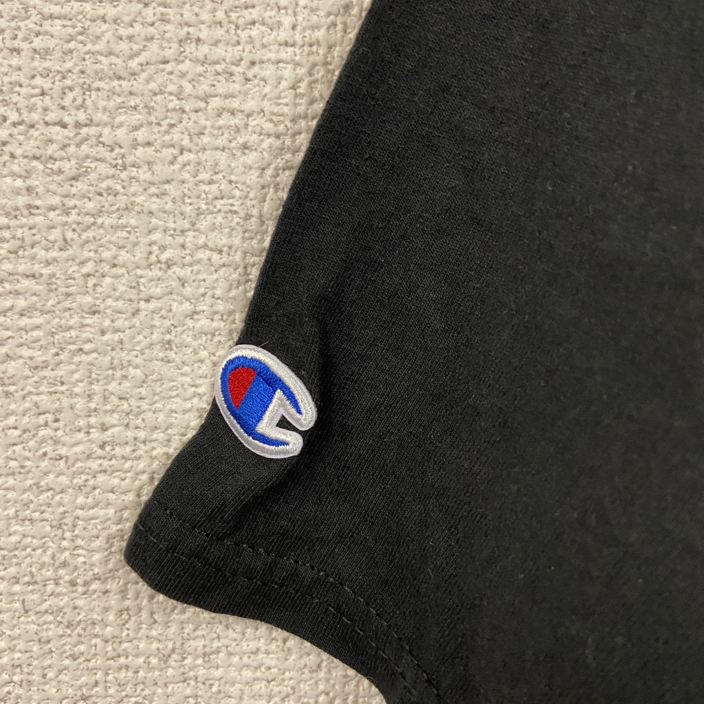 Champion　チャンピオン　半袖プリントTシャツ　黒　ブラック　Mサイズ