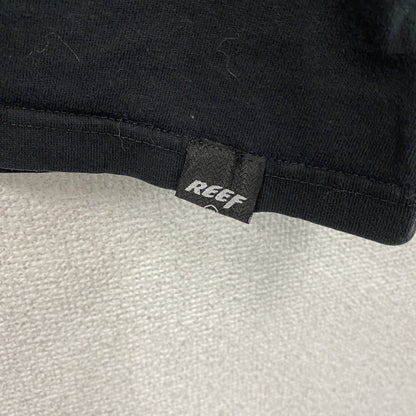 GIACOMONI LUCIEN　REEF　半袖プリントTシャツ　スカル　骸骨　英字プリント　クルーネック　黒　ブラック　XLサイズ